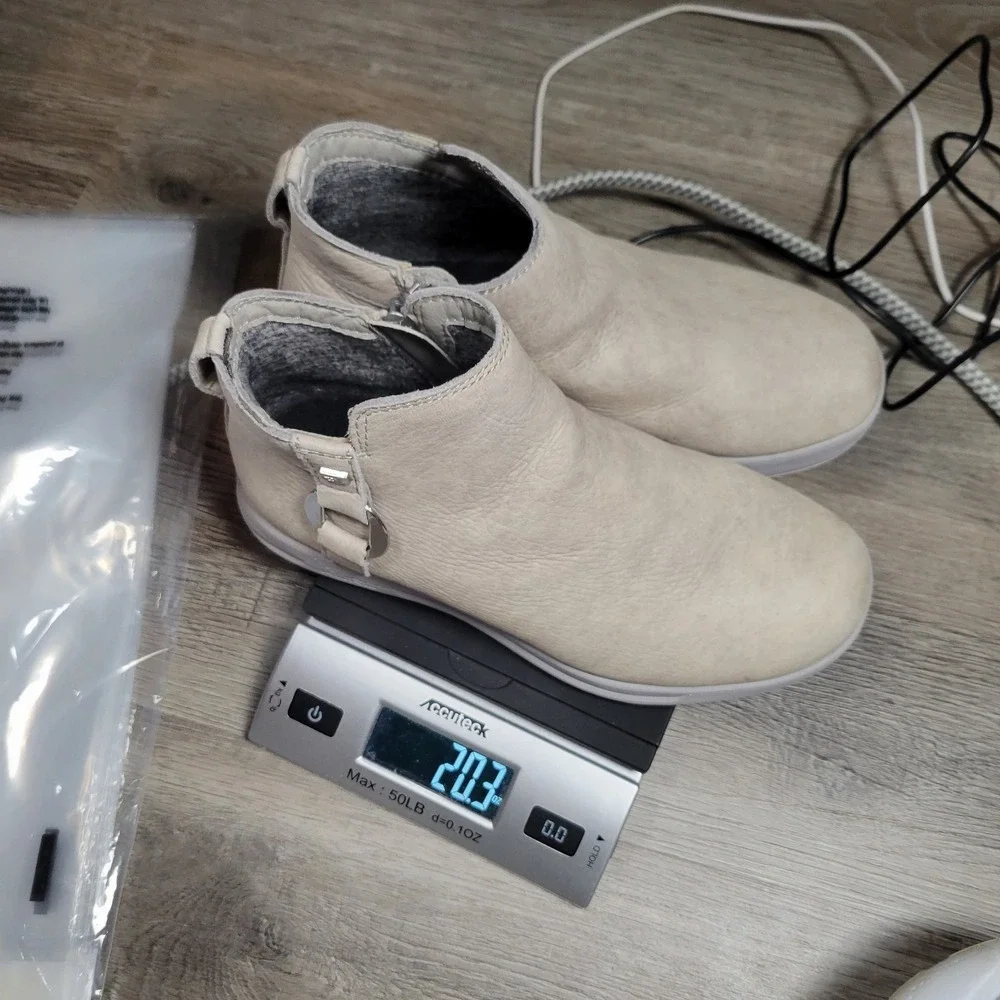 Kuru Tempo Womens Size 6.5 Gray‎ Classic Outdoor Leather Zip Ankle Boots